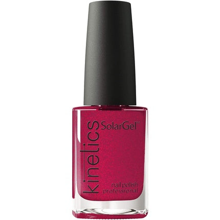 Lac Gel Look Solar, Kinetics, Raspberry Beret, roșu cu sclipici, 15ml