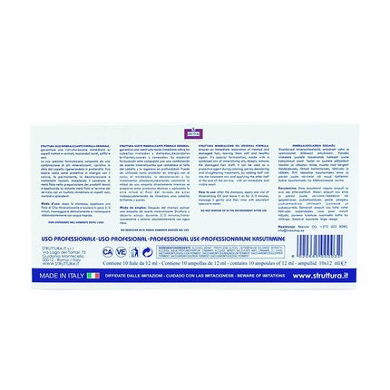 Mască de păr, Struttura, set 10 fiole, 12 ml