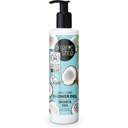 Gel de duș, Organic Shop, Coconut și Shea, 280ml