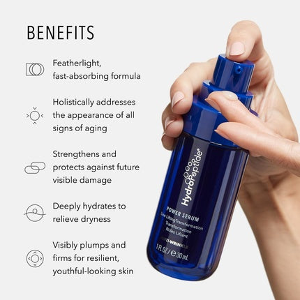 Serum Anti-Aging HydroPeptide Power, 30ml, sticlă albastru închis