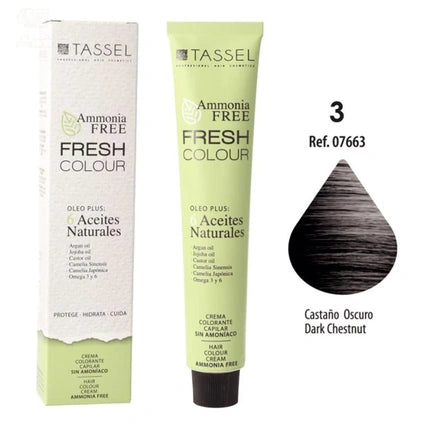 Cremă vopsea păr Eurostil Fresh Colour Ammoniafree Dark Chestnut 100ml