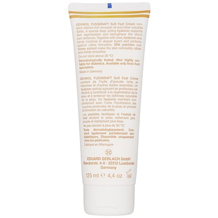 Cremă pentru picioare, Gehwol, Soft Feet, 125 ml, alb