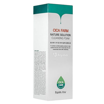 Spumă de Curățare Față Farmstay Cica Farm Nature Solution - 180ml