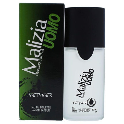 Parfum Eau de Toilette, Malizia, Uomo Vetyver, 50 ml