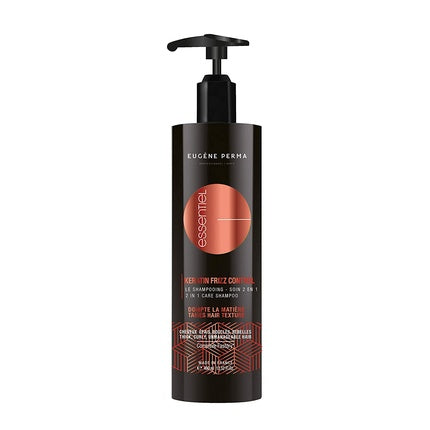 Șampon Eugène Perma Essentiel Keratin Frizz Control, 100ml, pompă neagră