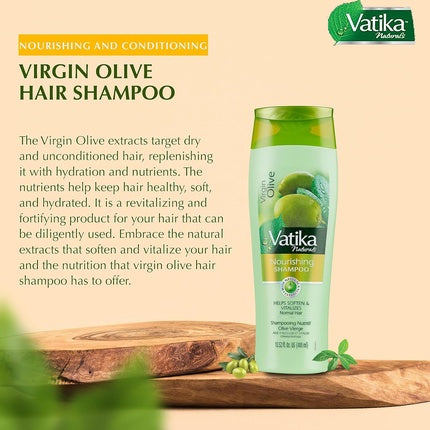 Șampon Dabur Vatika Naturals pentru păr, 400ml, cu ulei de măsline