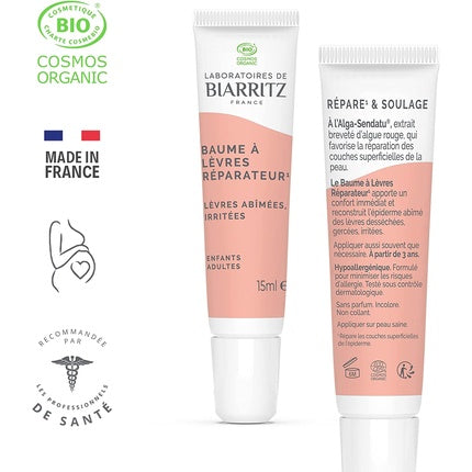 Balm de buze, Laboratoires De Biarritz, Alga Cicosa, 15ml, pentru buze uscate