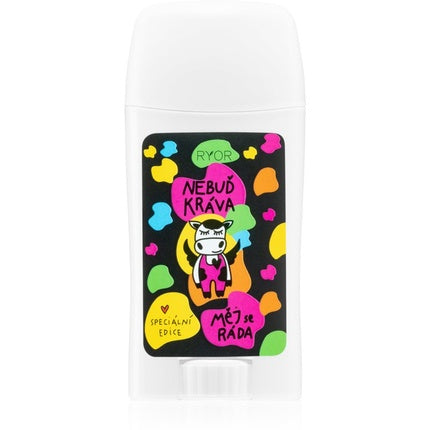 Deodorant cremă Ryor Nebud Krava pentru femei, 50 ml, design multicolor