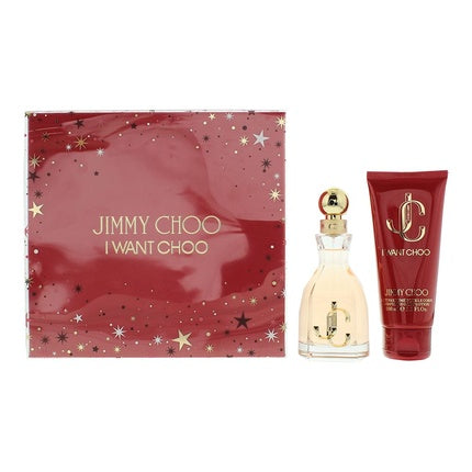 Set Cadou Parfum Jimmy Choo I Want Choo, 60ml + Loțiune Corporală 100ml