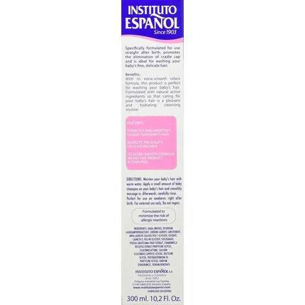 Șampon bebeluși, Instituto Español, extra delicat, 300ml