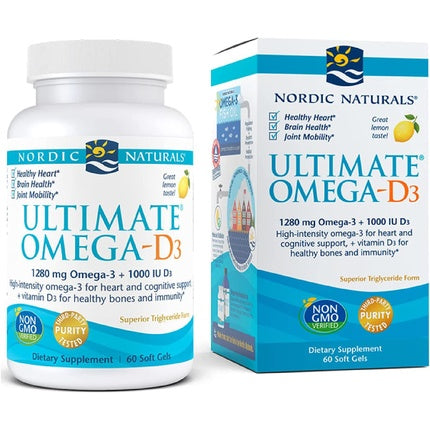 Supliment Omega-3 Nordic Naturals Ultimate Omega-D3 Lemon 1000mg 60 capsule
