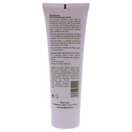 Crema Facială Villa Floriani Pro-Balance Purifying Massage Cream pentru Piele Normală și Grasă