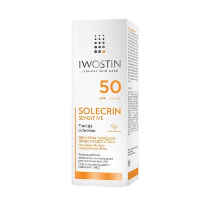 Emulsie protecție solară, Iwostin, Solecrin Sensitive, SPF50+, 100ml