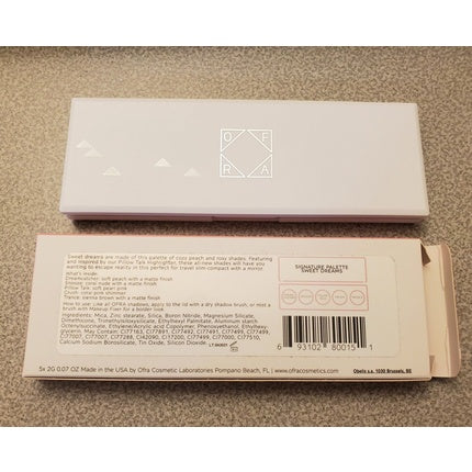 Paleta de ochi OFRA Signature Sweet Dreams, 5 nuanțe, culoare caldă