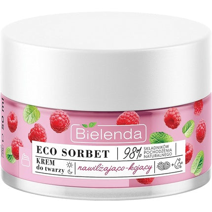 Cremă hidratantă, Bielenda, ECO SORBET Malina, 50ml