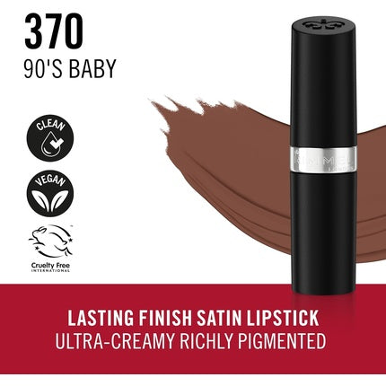 Ruj, Rimmel, Lasting Finish Satin 370 90's Baby