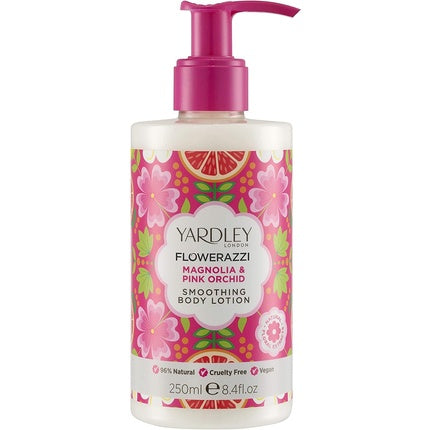 Loțiune de corp, Yardley London, Flowerazzi, magnolie și orhidee roz, 250 ml