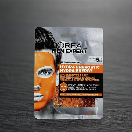 Masca Fata L'Oréal Men Expert Hydra Energetic, 1 folie 30g