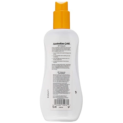 Spray Gel Soare, Australian Gold, SPF 10, 237ml