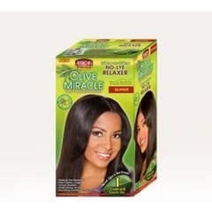 Kit Relaxer Fără Lye, African Pride Olive Miracle, 226g