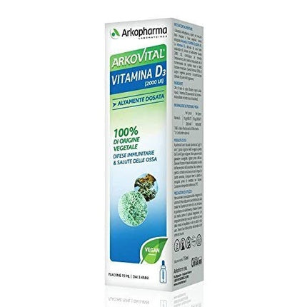 Vitamina D3 Arkopharma, 15ml, transparent