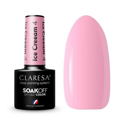 Lac de unghii, Claresa, Ice Cream, set 4 buc, 5ml