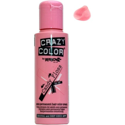 Vopsea de păr semi-permanentă Crazy Color Candy Floss 100ml