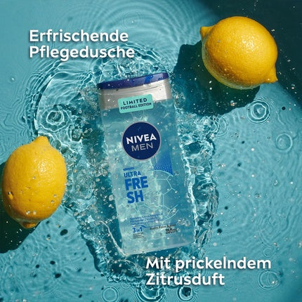 Gel de duș Nivea Men Vitalizing Care, cu miros de citrice scânteietoare, 256 g