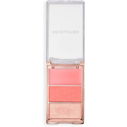 Paletă Blush Revolution Beauty, Icon Palette, cremă și pudră, nuanțe roz