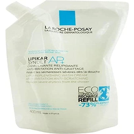 Gel de Curatare, La Roche-Posay Lipikar Syndet AP+, Eco-Refill, 400ml