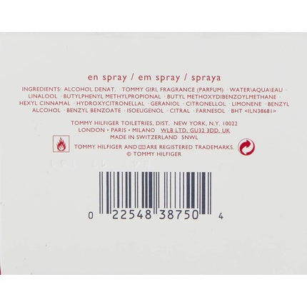 Apa de toaletă Tommy Hilfiger, Tommy Girl, 200 ml, sticlă transparentă cu dop negru