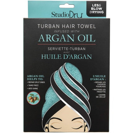 Prosop Turban Danielle Studio Dry cu ulei argan, turcoaz