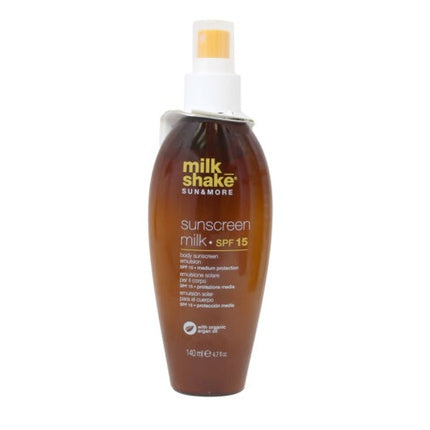 Loțiune protecție solară, Milk Shake, SPF15, 140ml, maroniu