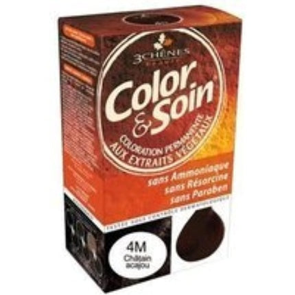 Color Permanent Les 3 Chênes Color & Soin, Mahogany Chestnut 4M, 181 g