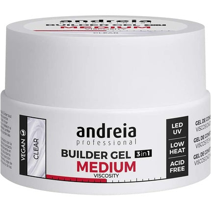 Gel unghii, Andreia, Builder 3 in 1, transparent