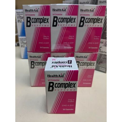 Complex vitamine B, HealthAid, 30 capsule, vegan