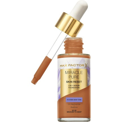 Fond de ten, Max Factor Miracle Pure, 85-90 Medium to Deep