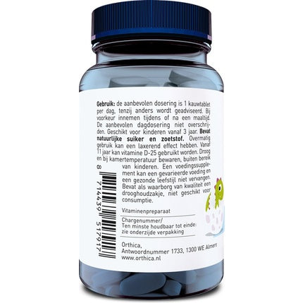 Orthica Dino D, Vitamine D Masticabile, 120 bucăți