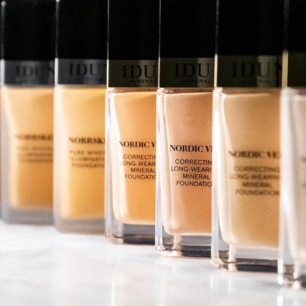 Fond de ten mineral Idun Minerals Nordic Veil Foundation 309 Svea, 25 ml, sticlă transparentă