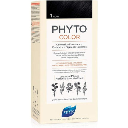 Vopsea de păr PhytoColor 210g - Negru