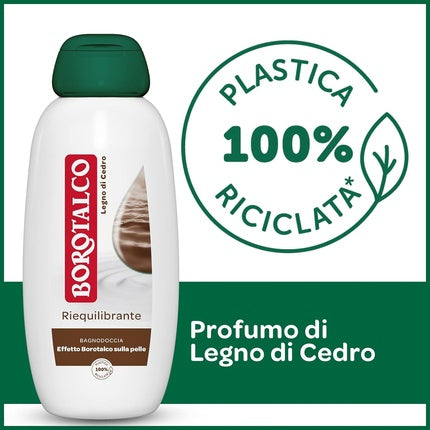 Gel de duș, Borotalco, Rebalancing, lemn de cedru, 600ml