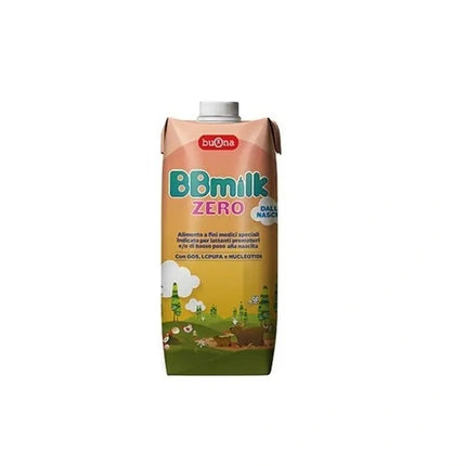 Buona BB Milk Zero, Aliment pentru bebeluși prematuri sau cu greutate mică la naștere, 500 ml, carton