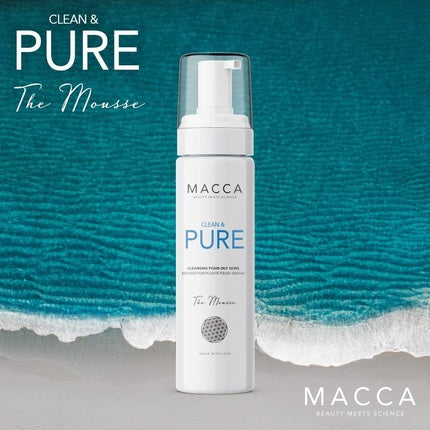 Spumă de curățare, Macca Beauty Meets Science, Clean & Pure, 200ml