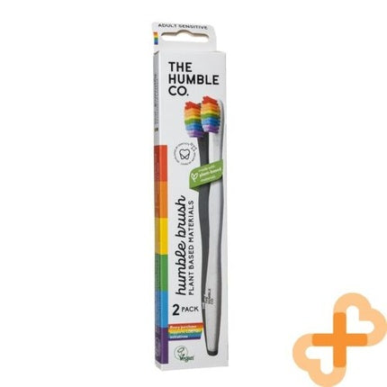 Periuță de dinți ecologică Humble cu perișori moi din nylon - Pachet 2 buc