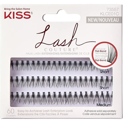Lash Couture Venus, KISS, gene false individuale, negre, set de 3