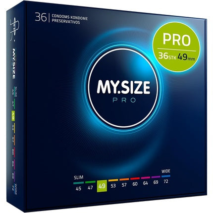 Prezervative My.Size PRO, 49mm, 36 bucăți