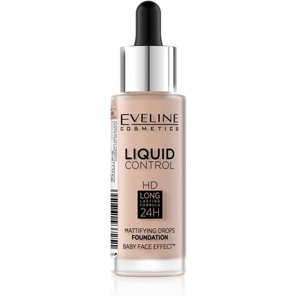 Fond de ten lichid Eveline Liquid Control Foundation HD Mattifying Drops, 32ml