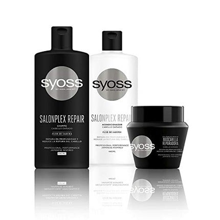 Șampon Syoss Salonplex Repair, 440ml, Negru