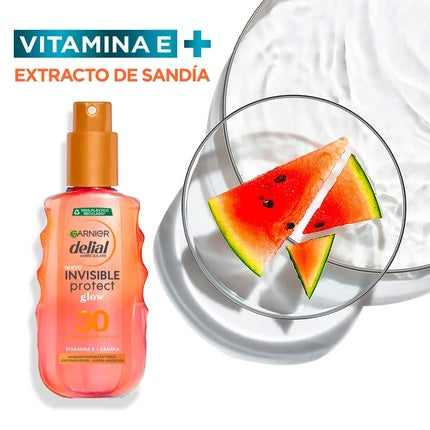 Spray protectie solara, Garnier, Delial Invisible Protect Glow SPF30, 150ml