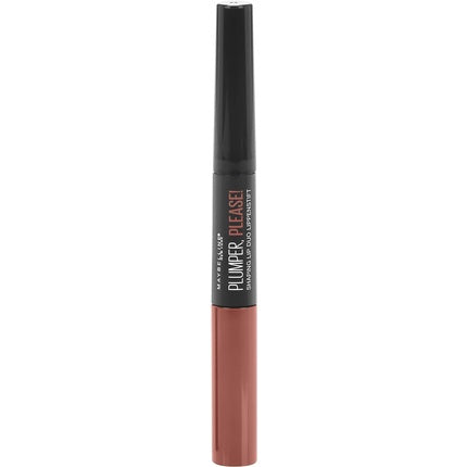 Lip Plumper, Maybelline, Please! Shaping Lip Duo 205 Close Up, Culoare Nude